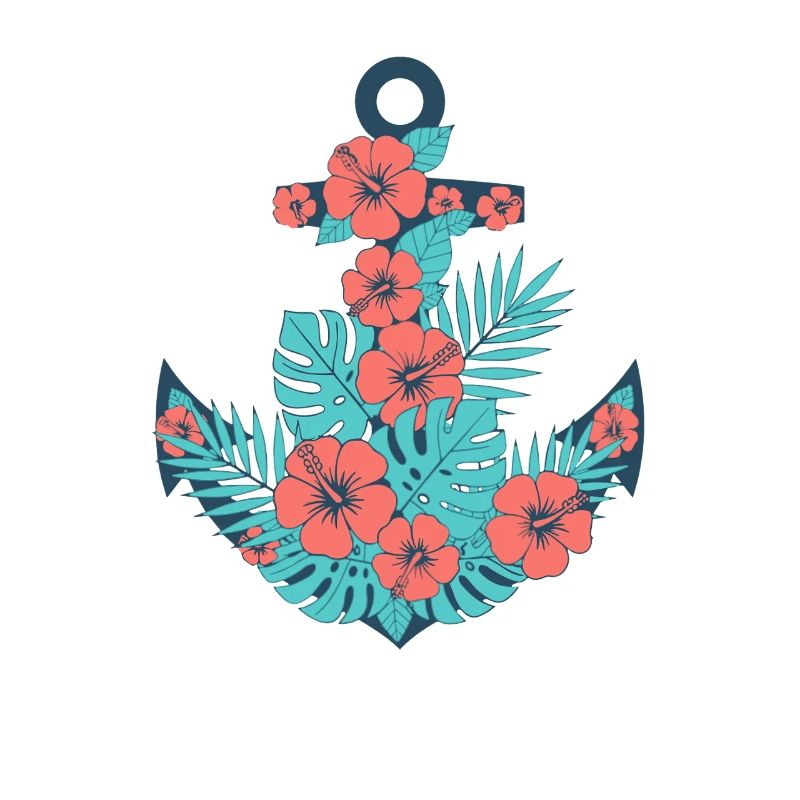 Tropical Hibiscus Anchor