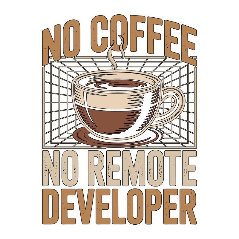 Remote Developer No Coffee Programmer Coffee Lover