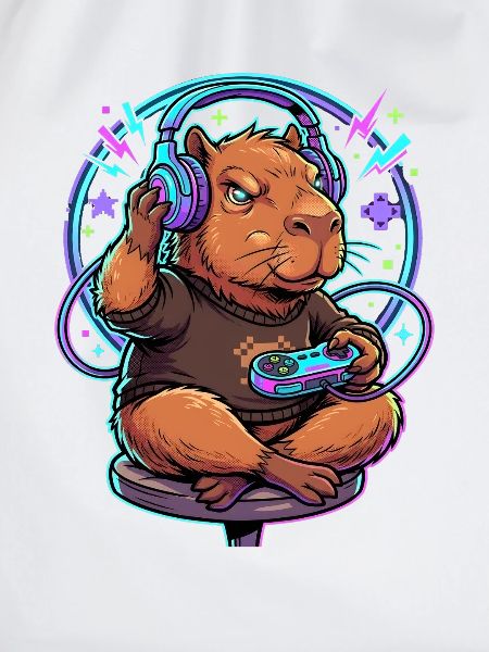 Capybara Gamer Mit Controller Gaming Kawaii