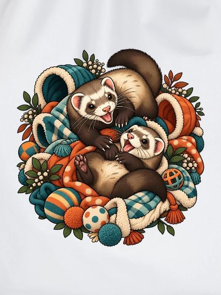 Herbstliche Otterfreunde Kuschelduo