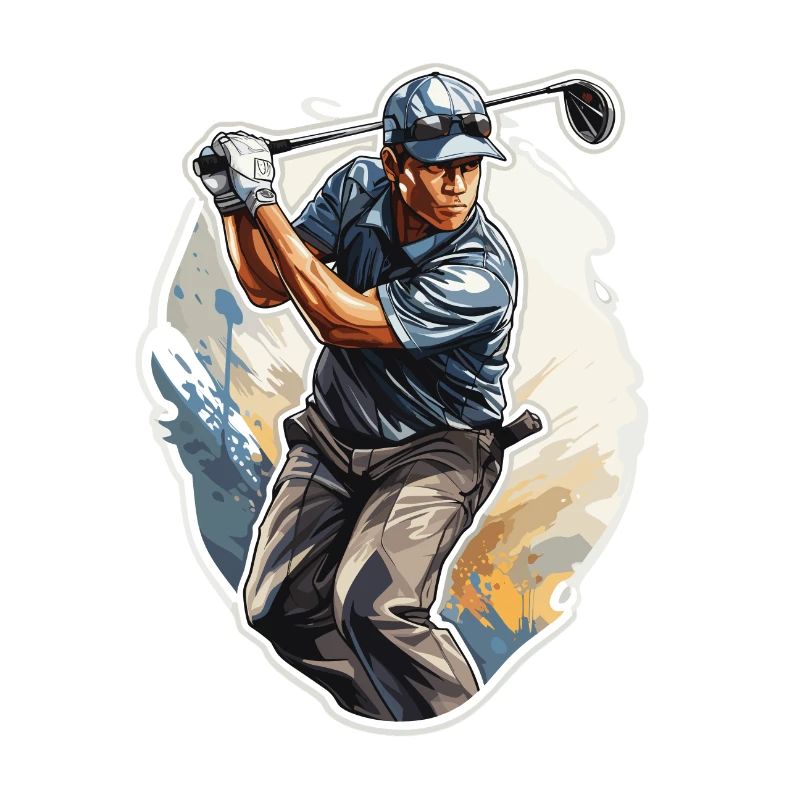 Golf Player - Illustration