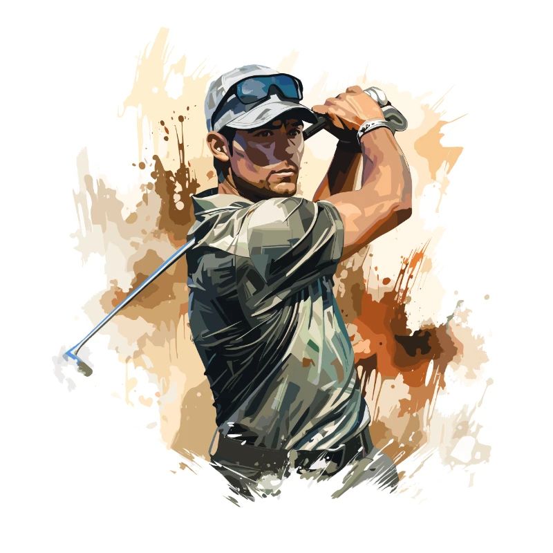 Golf Player - Illustration
