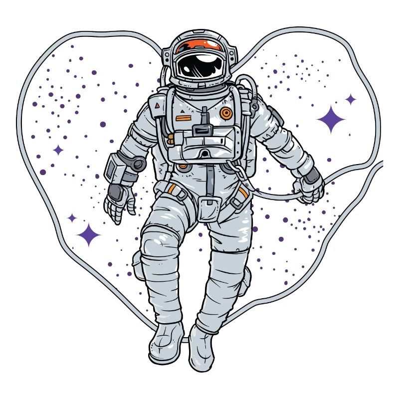 Outer space heart