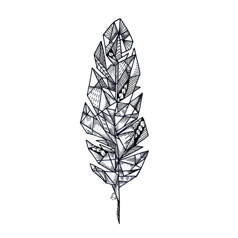 geometric feather