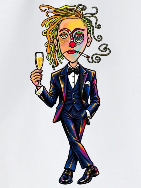 Surreales Dapper-Porträt