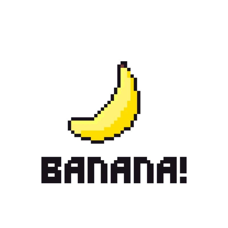 Retro Banane Pixelart