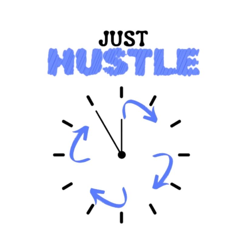 ''Just Hustle'' Motivational Tee