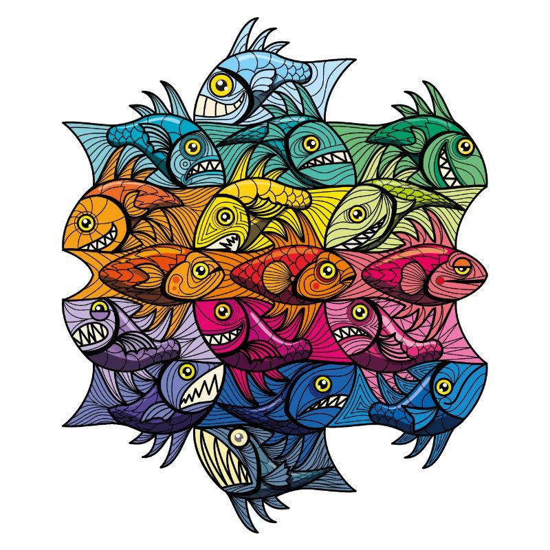 Escherfish style Pattern V