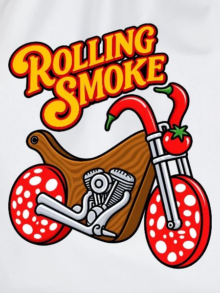 Lustiger BBQ-Fleisch-Motorrad-Chopper