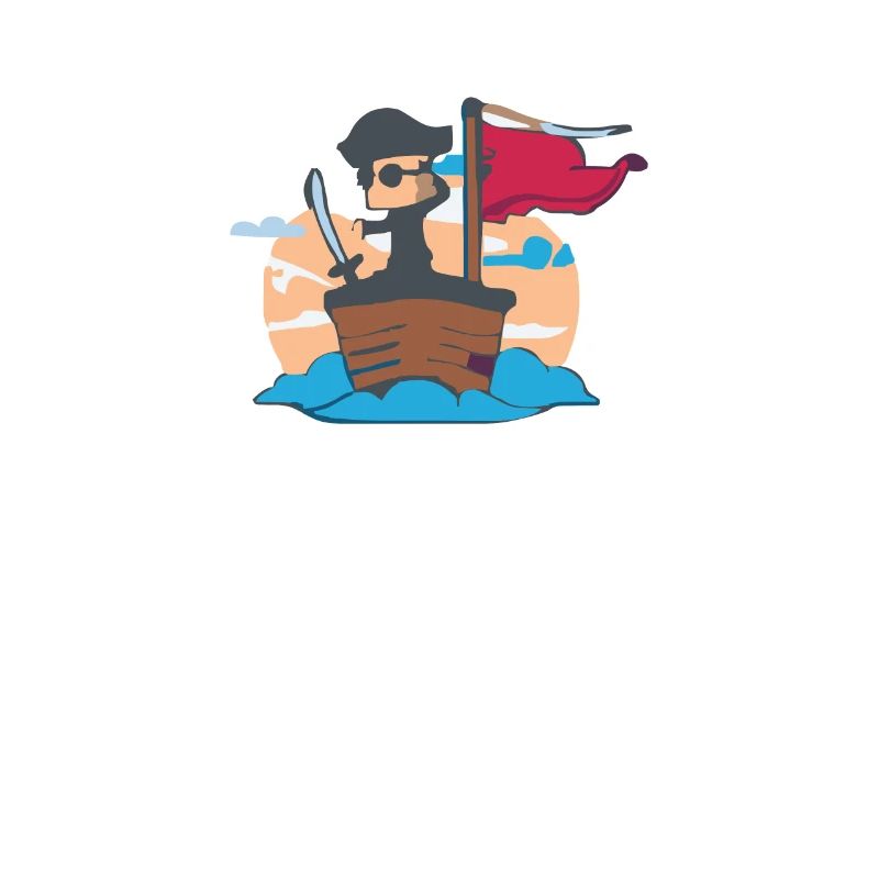 little cute pirate - sailing