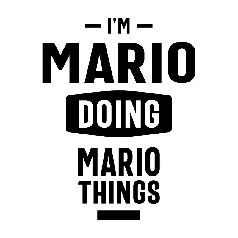 Mario Personalisierter Name Geburtstagsgeschenk