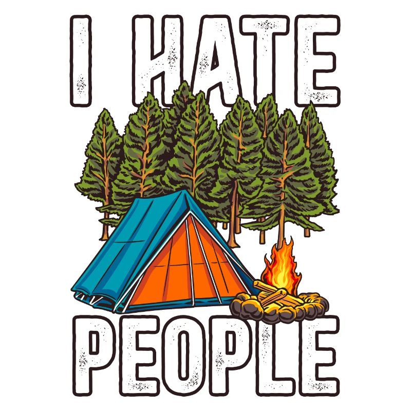 I hate people camping