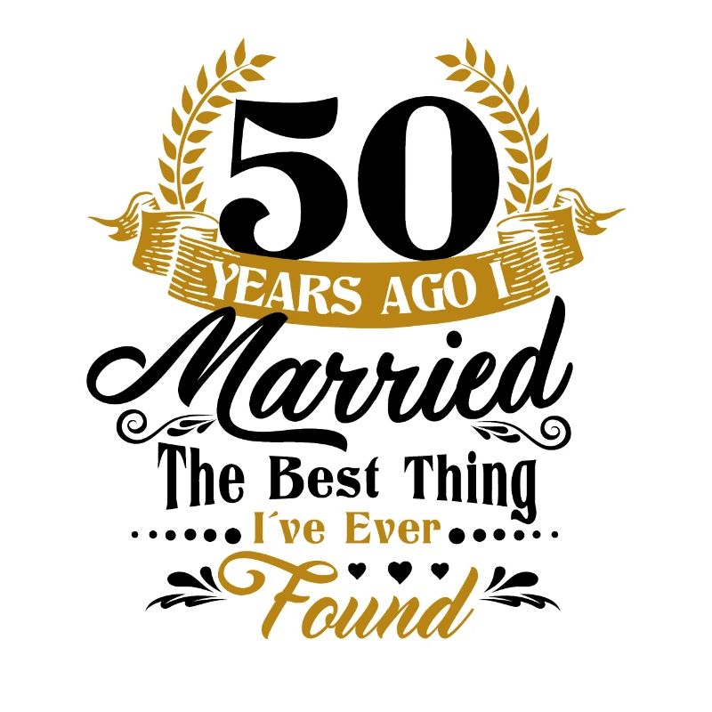 50. Hochzeitstag Ehemann Ehefrau Ehe