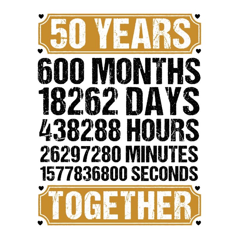 50. Hochzeitstag Ehemann Ehefrau Ehe