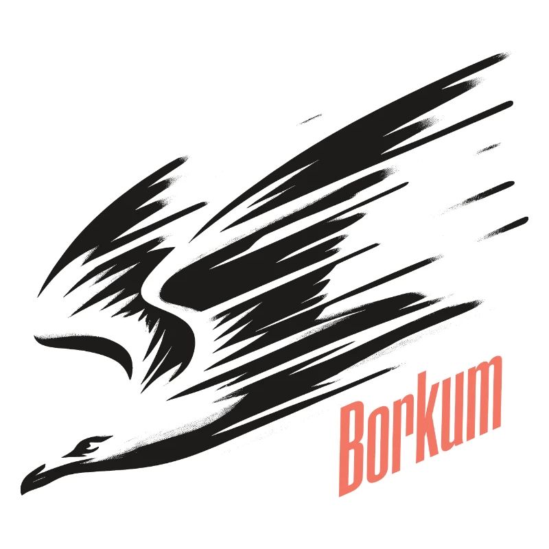 T-shirt de vacances Borkum Dive Low Flyer Seagull