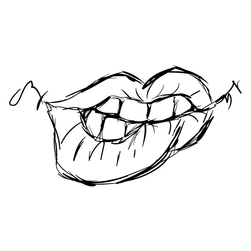 Sexy lips, to fall in love with, gift idea, bite