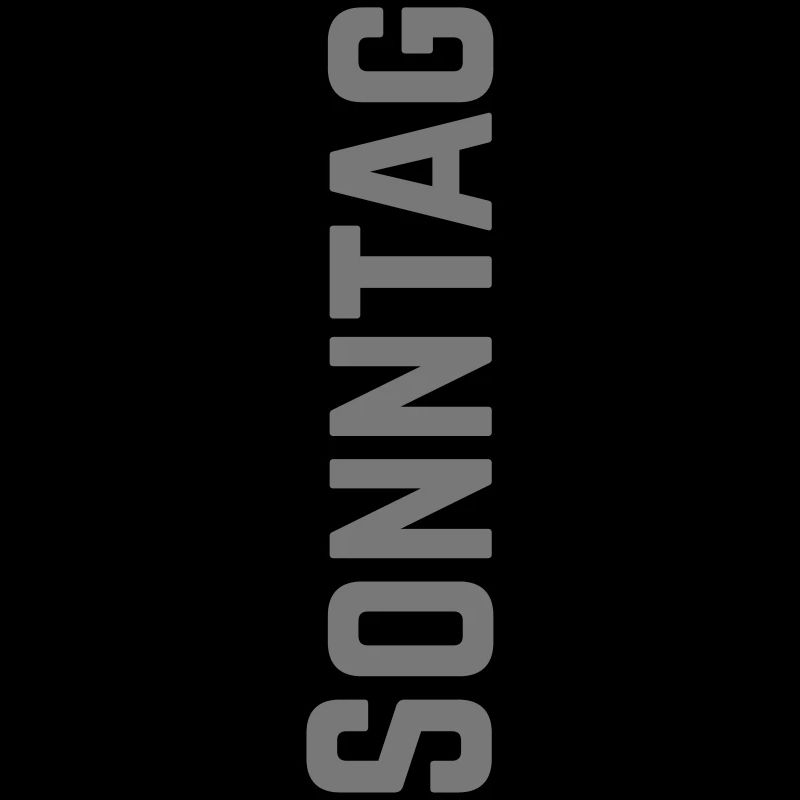 Dimanche en semaine sous forme de texte