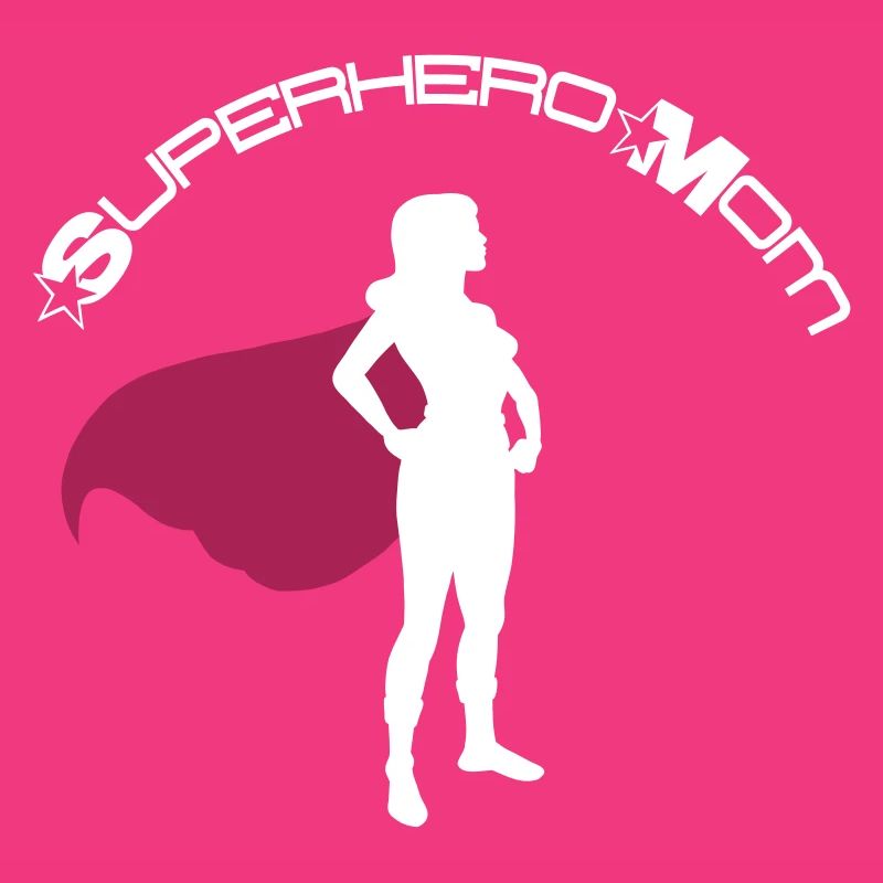 Superhero Held Superheldin Mama Muttertag Mutter