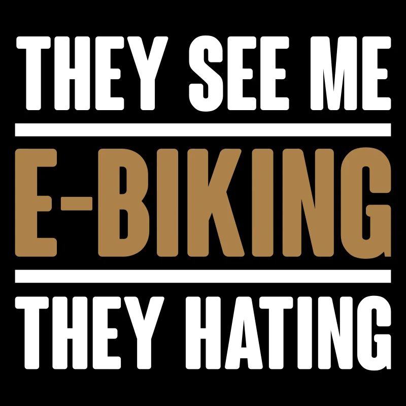 Ils me voient e vélo - Vector Graphics