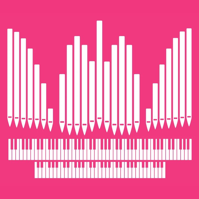 Orgue avec conception de clavier