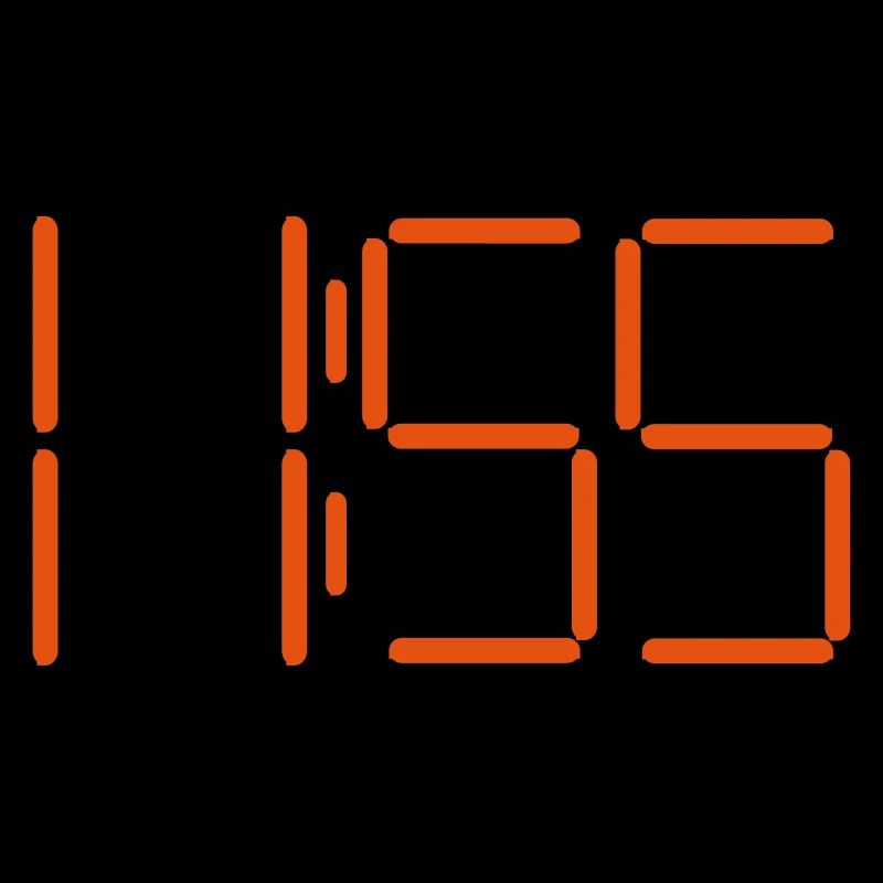 Horloge numérique 11:55