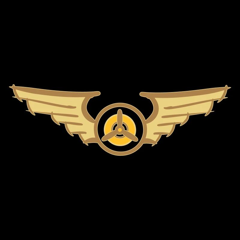 Aviation Symbol Luftwaffenschwinge Flugzeug Pilot