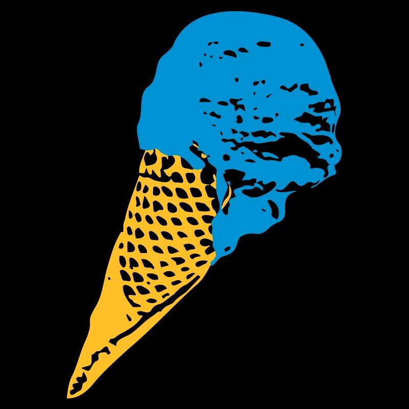 Eis in der Waffel