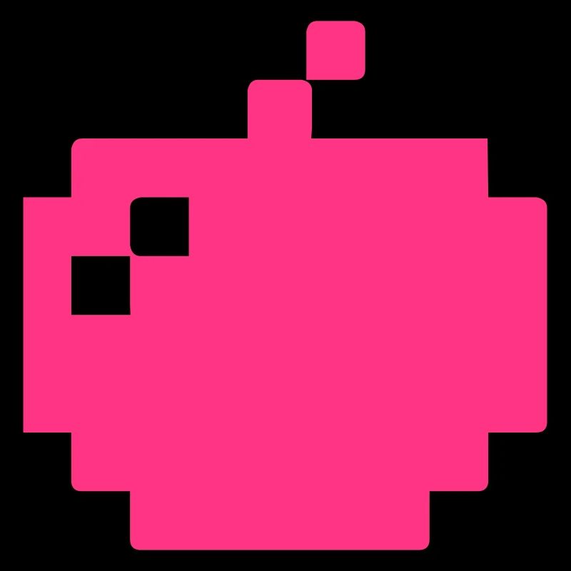 kirsche - minimalistische Kirsche als Pixelart