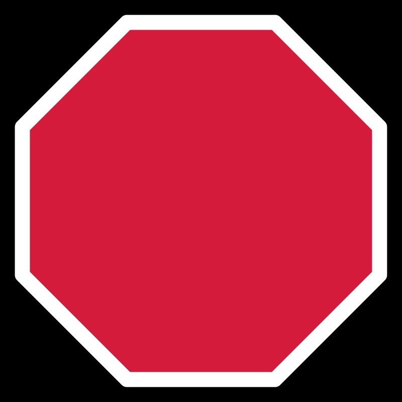 Stop Sign Template Design Icon Pattern Pattern