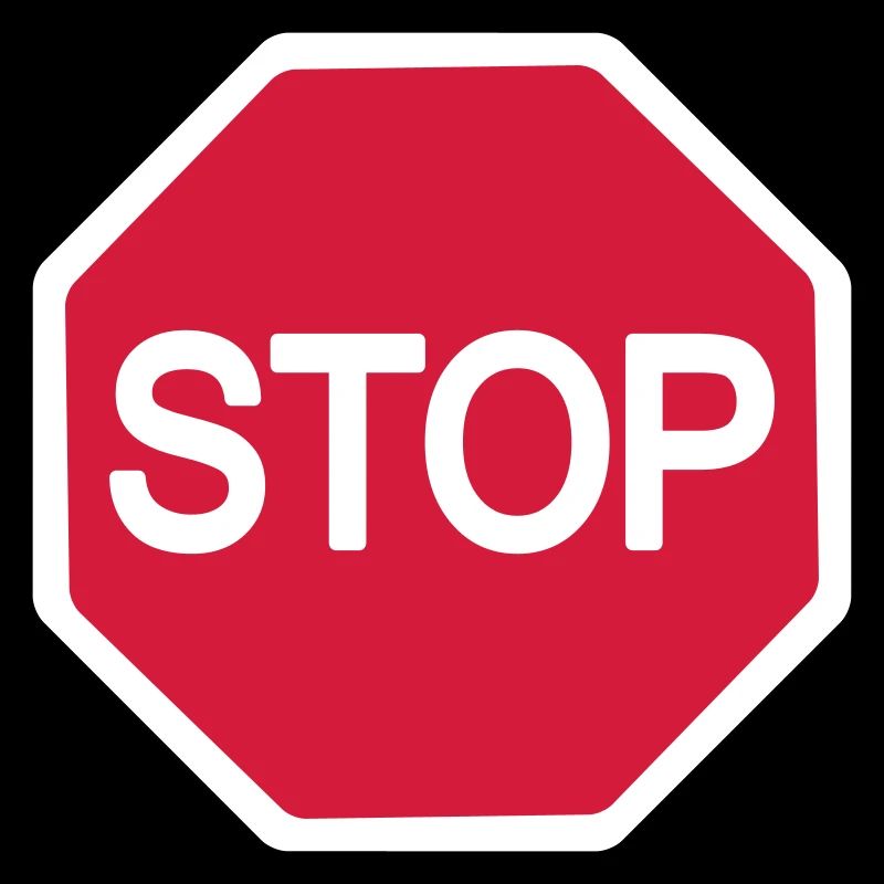 STOP Schild zweifarbig Vektor