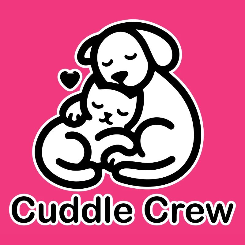Katze & Hund Kuscheln - Cuddle Crew Design