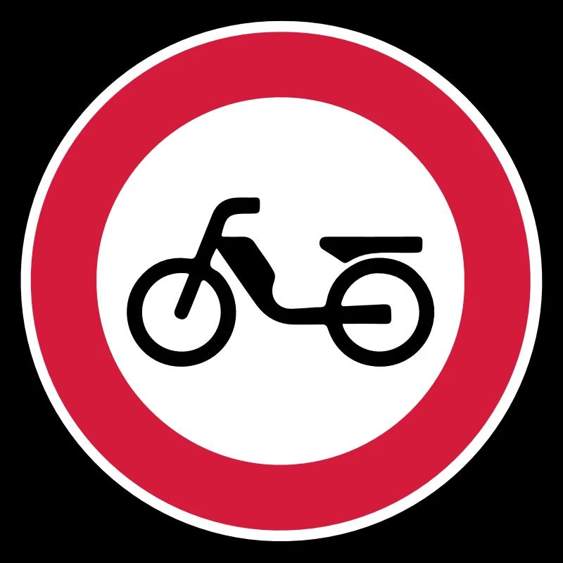 Mofa Moped Verbot Verbotsschild Verkehrsschild 2c