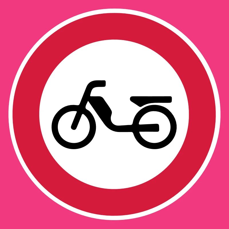 Mofa Moped Verbot Verbotsschild Verkehrsschild 2c
