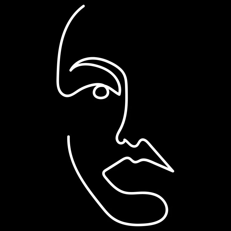 One Line Art Woman