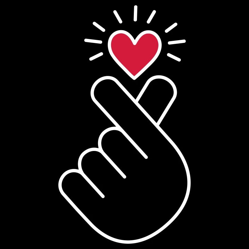 K-Pop Coeur, Corée, Coeur De Doigt, K-drama, Coréen