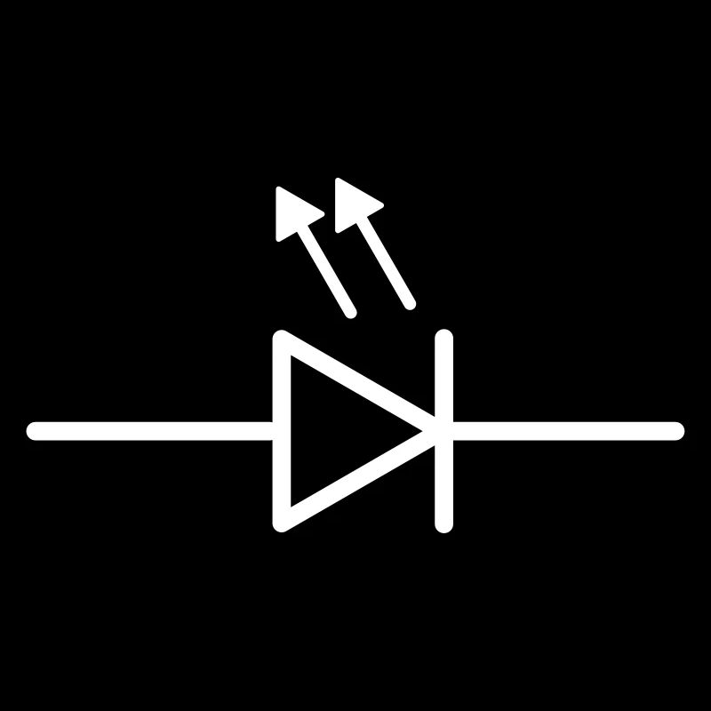 Circuit symbol light-emitting diode LED electronics