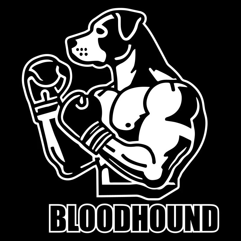 Fighter Dog mit Boxhandschuhen - Bloodhound Design