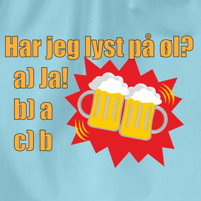Øl - Morsom t-skjorte om øl