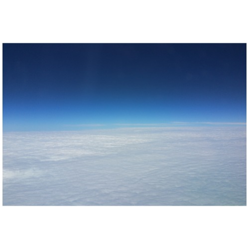 blauer Himmel, weiße Wolken - Flug über Australien - Turnbeutel