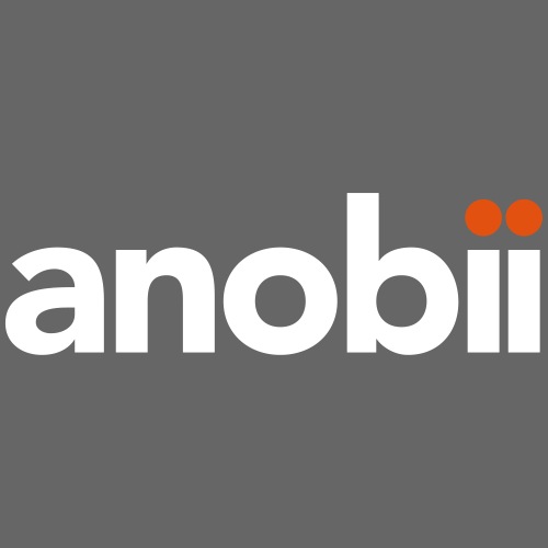 Anobii logo (white) - Drawstring Bag