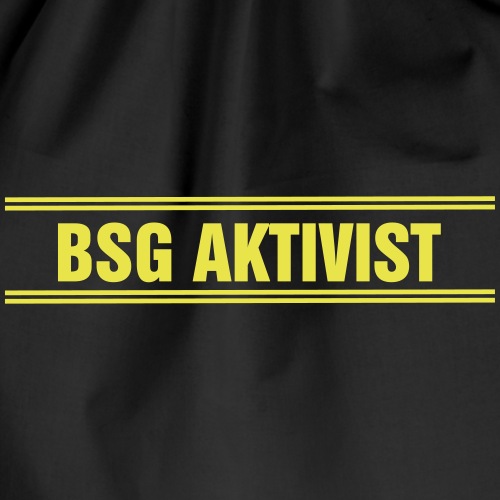 BSG Aktivist Schriftzug - Turnbeutel