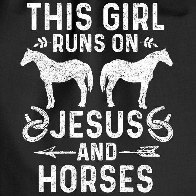 Pferde und Jesus lieben Christliches Tshirt