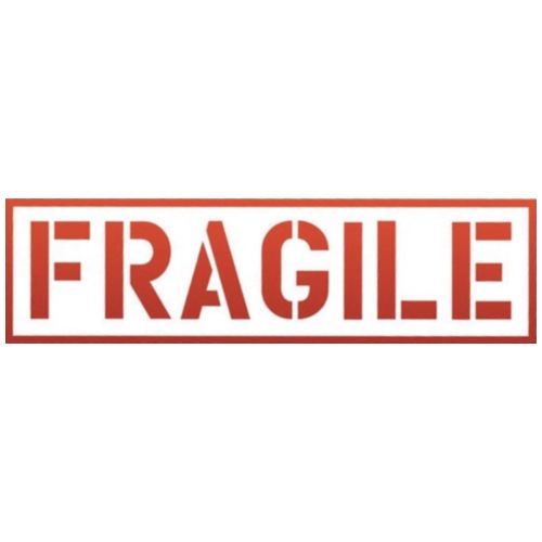 Fragile kurzärmliges - Turnbeutel