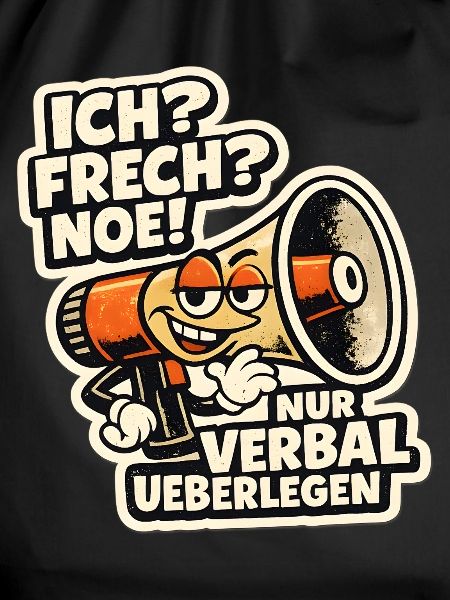 Verbal Überlegen Megaphone Cartoon