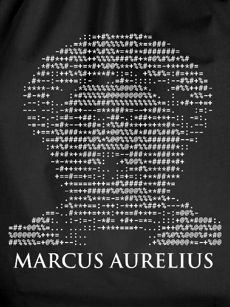 Marcus Aurelius ASCII-Kunst