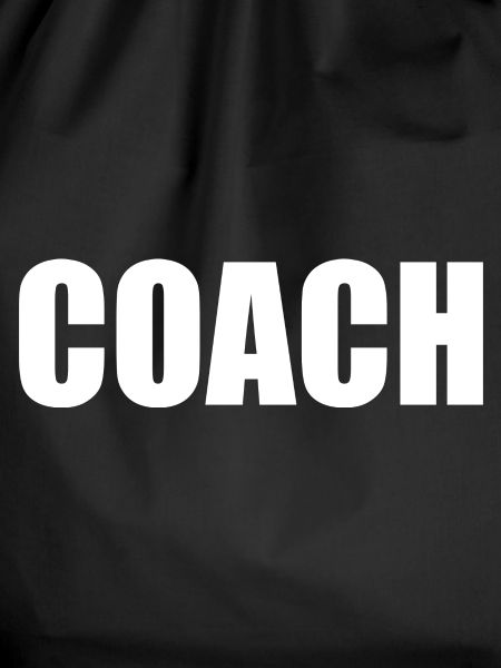 Coach on the back