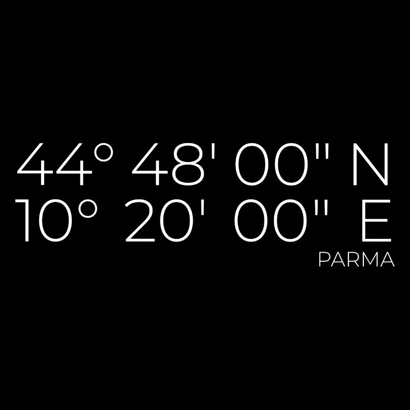 Coordinates Parma, Italy