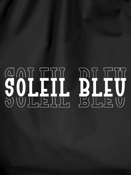 Typographic Blue Sun