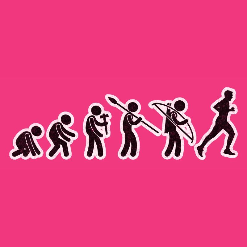 Evolution Running Black Grunge