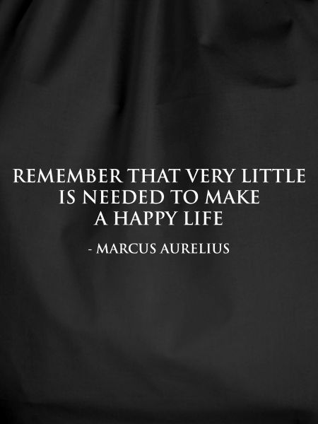 Marcus-Aurelius-Zitat über das glückliche Leben